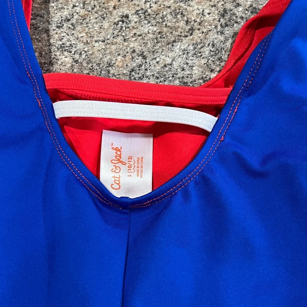 Cat & Jack and Blue Gymnastics Leotard size large 10/12